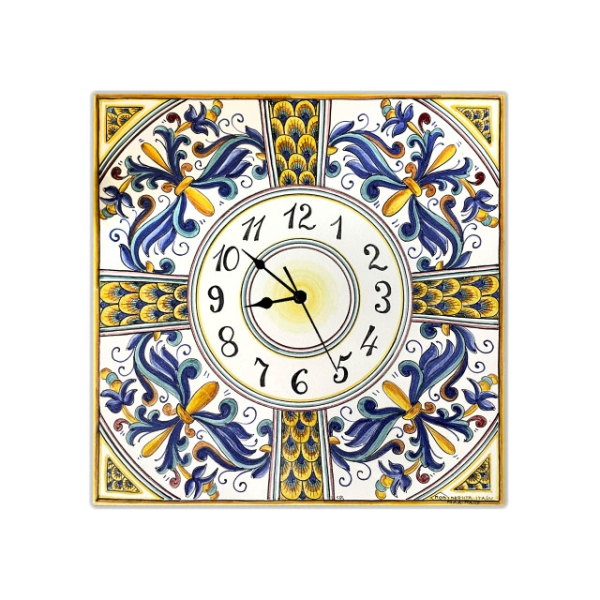 Uhr Deruta Keramik